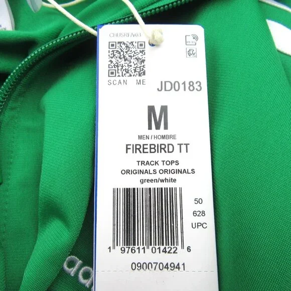Adidas Originals Firebird Track Pants Jacket Jump Suit Men's Sz Medium Green NEW - Picture 8 of 16